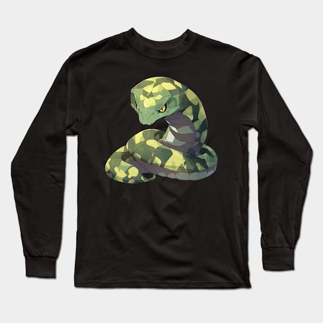 King cobra Long Sleeve T-Shirt by Onceer